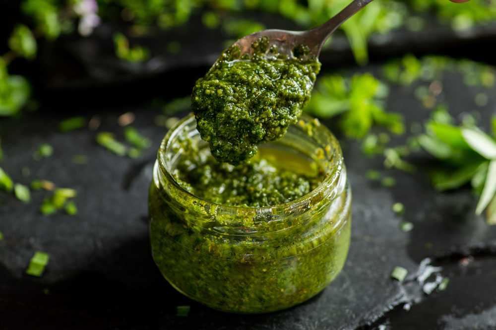 pesto-cheto Pesto chetogenico homemade