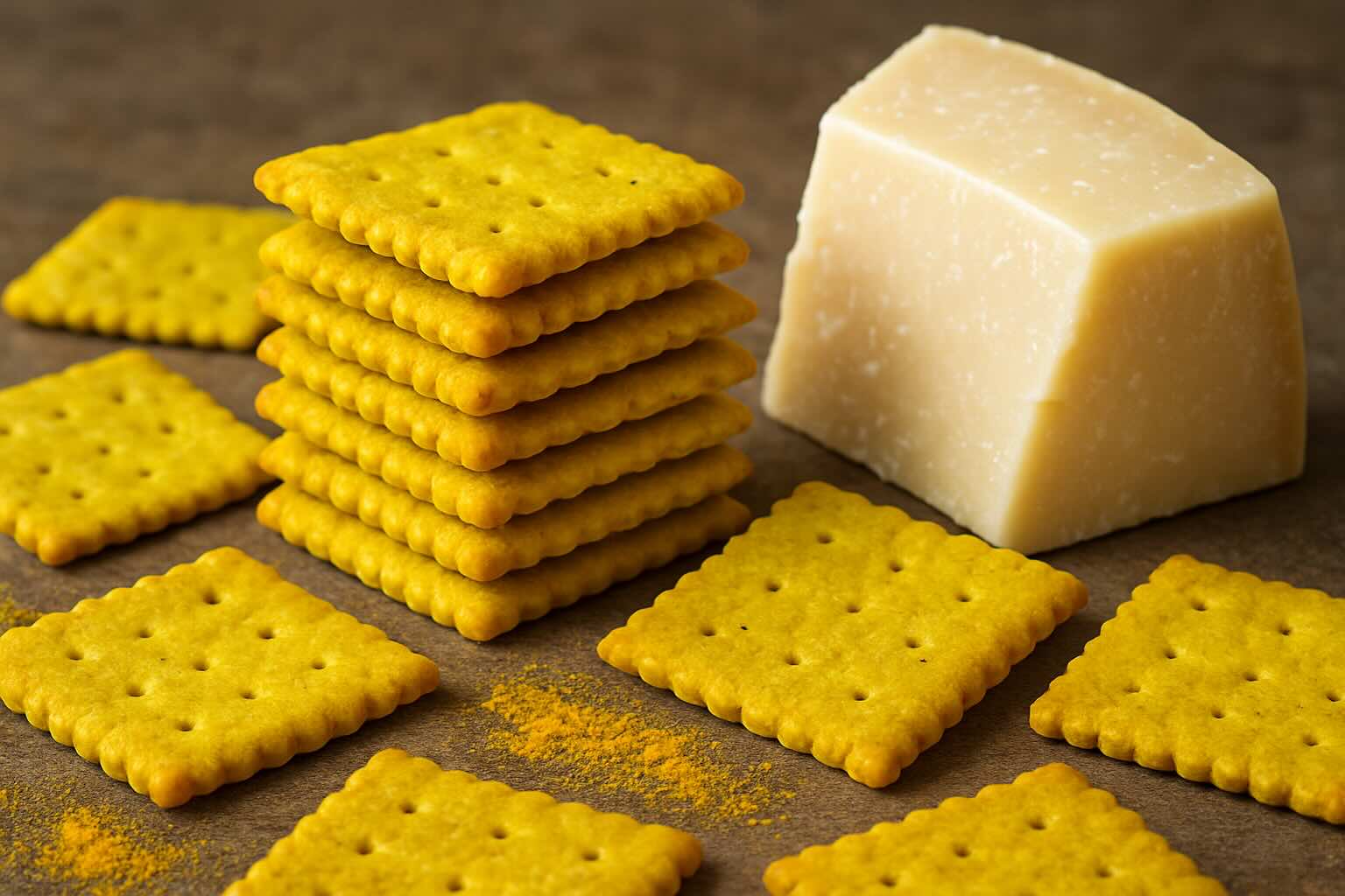 Cracker chetogenici con Parmigiano e curcuma: lo snack croccante senza carboidrati