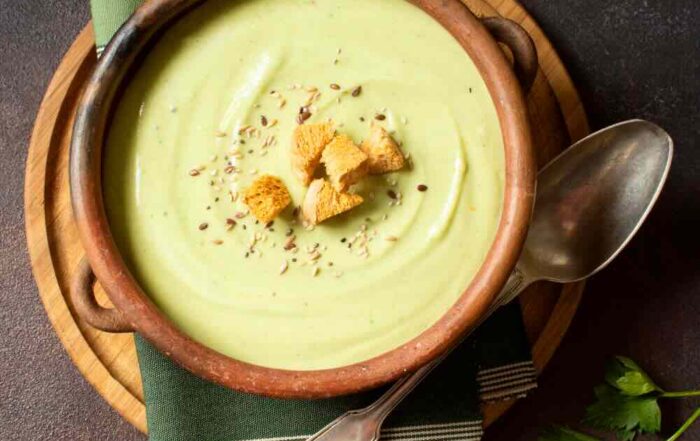 gazpacho avocado zucchine